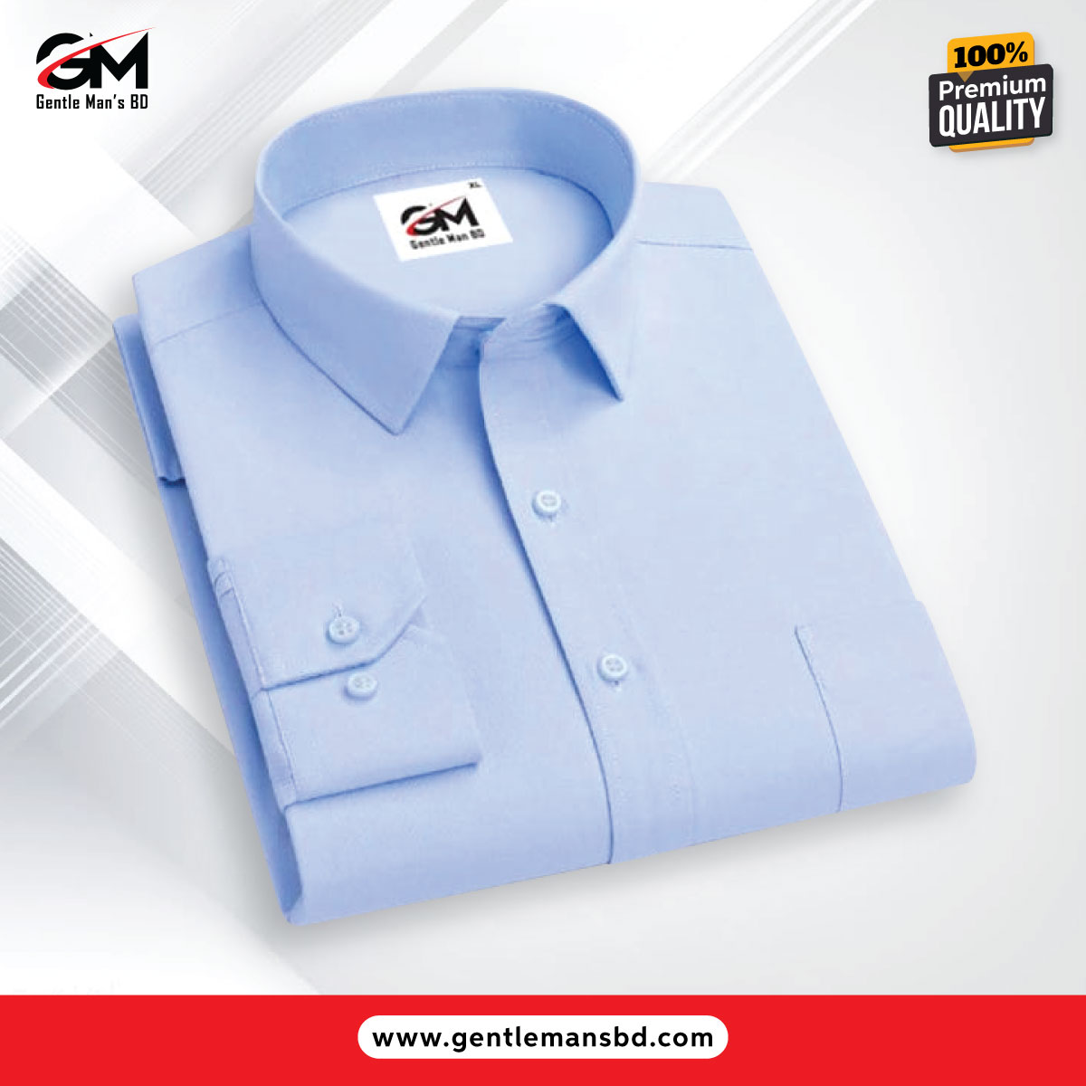 Super Premium Oxford Cotton For Men's (Sky Blue)